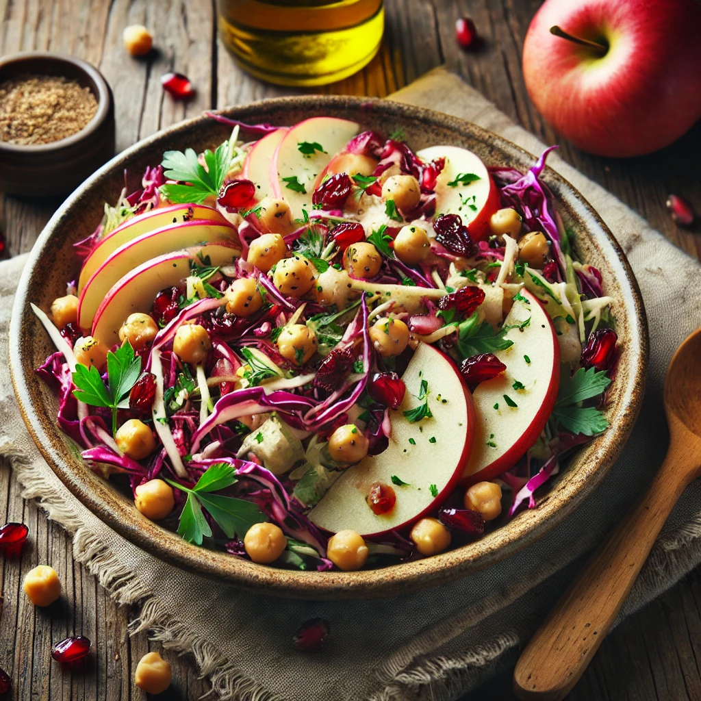 Sweet and Tangy Middle Eastern Salad with Dijon and Pine Nuts